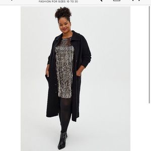 Black & gold sequins dress